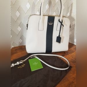 Kate Spade Cameron Street Margot Racing Stripe Satchel Bag